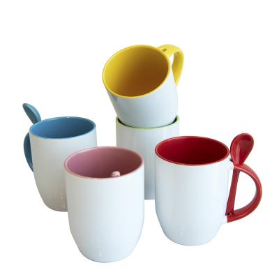 China Wholesale Cheap Viable Custom White Sublimation Porcelain Ceramic Mug For DIY Printing Mug Suppliers for sale