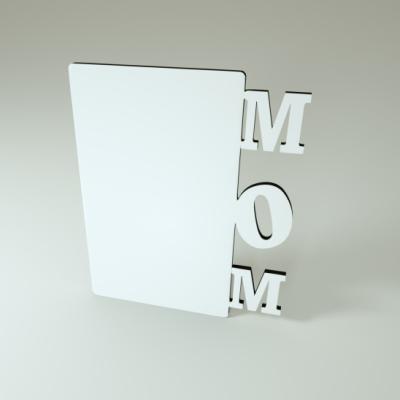 China 2022 Sublimation Mother's Day MDF Photo Frame Photo Panel Photo Block New Design For Heat Transfer for sale