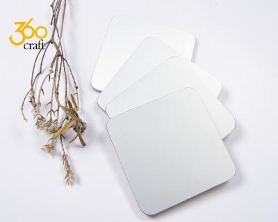 China Best Quality Viable Square Factory Sublimation White Blank MDF Cork Cup Coasters For Beverage for sale