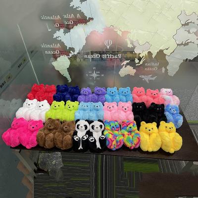 China 2021 Fashion Trend New Winter Warm Indoor Slippers Support Slippers For Woman Wholesale Cute Plush Toys Baby Sandals for sale