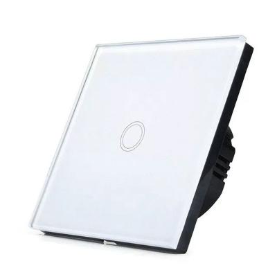 China 1/2/3 Gang Wireless Remote Control Light Switch,EU Standard wall touch switch 220v, glass touch switch for sale