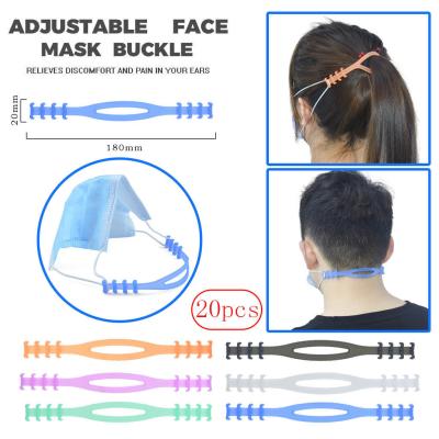 China Gear Adjustable Anti-Slip Mask Ear Extension Strap Mask Hook Prevent Ear-pulling Adjustable Mask Rope Extension Buckle for sale