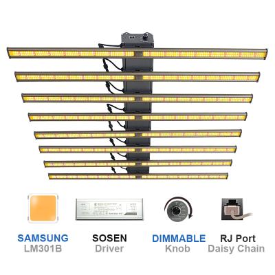 China Grow Light Indoor Plants Spectrum Bar lm301h lm301b Strip lm301h lm301b UV Grow Light 800w IR 8 Full Dimmable UV Spectrum Led Grow Lights for sale