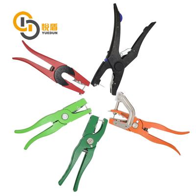 China Cultivate Yuedun Animal Red Ear Mark Pliers And Ear Mark Applicator for sale