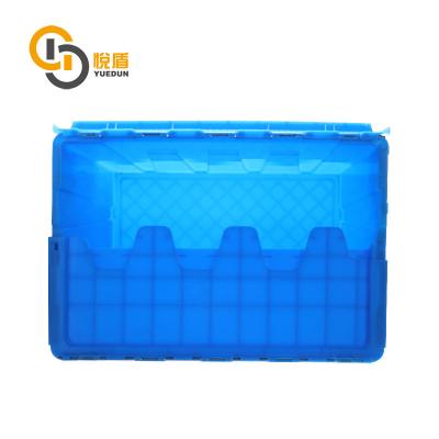 China YDTB006 Recyclable Plastic Turnover Box Logistics Crate Folding Plastic Box With Lid for sale