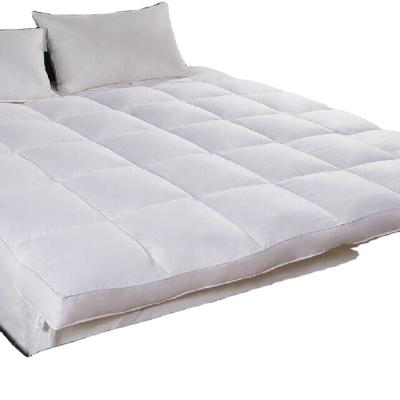 China Cheap Convertible Hotel Quality Microfiber White Super Soft Mattress Topper Queen for sale