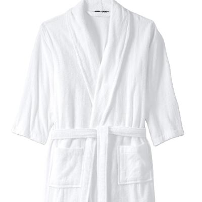 China Hotel CFL Hotel Robe White 100% Cotton Bathrobe For Hotel Spas for sale