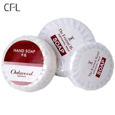 China Round CFL 2022 Resort Hotel Soap Hotel Guest Toiletries Soap Supplies Soap For Hotel for sale