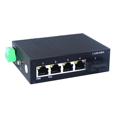 China Low Cost 100M 4 1 Double-fiber 20KM DC12~52V SC Interface Electrical Industrial Single-mode Guide Rail Type Ethernet SC Interface Switch 1.4Gbps for sale