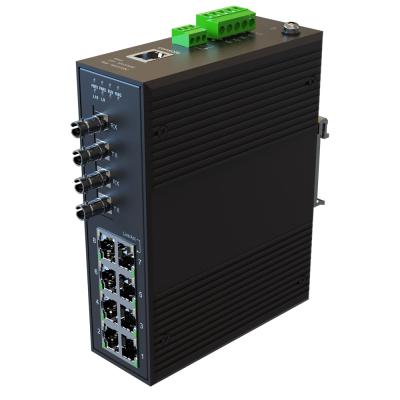 China LACP OEM DIN Port Full Port DC12-57V 10 Gigabit Managed Industrial Ethernet Switch for sale