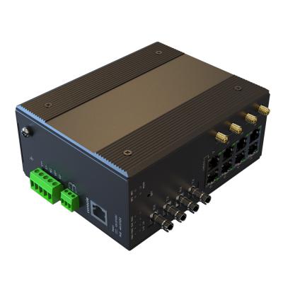 중국 LACP 10 Port Industrial Ethernet Wireless Switch Dual Band Gigabit 8 1000M RJ45 2 1*9 WIFI 5G/2.4G Full Antenna AC 85-265V 판매용