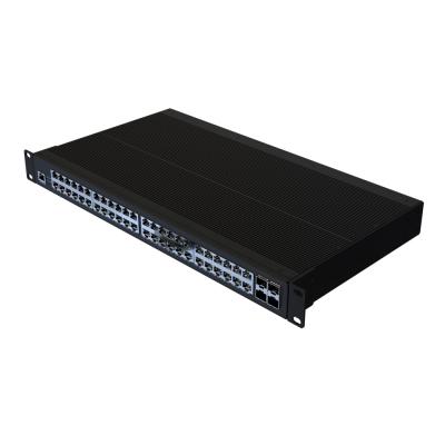 China LACP L3 1000M Layer 52 Port Redundant Dual Inputs 85-265VAC 48 RJ45 4 SFP+ 10G Ethernet Industrial Network Switch for sale