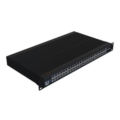 China Outdoor Internet 1U 52 Port 85-265VAC 10 Gigabit LACP 48 RJ45 4 SFP+ 10G L3 Layer Industrial Ethernet Network Switch 1000M for sale