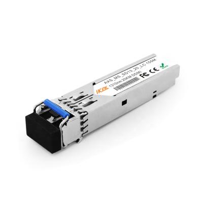 China Compatible FTTx Brand 155M Single Mode Double Fiber 20km T/Rx1310nm DDM SFP Industrial Fiber Optic Module for sale