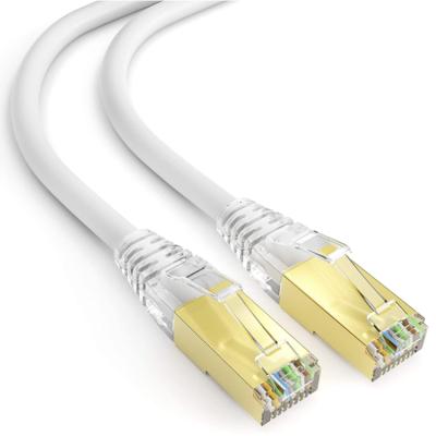 China CAT 8 SFTP Ethernet Cable 40GBase-T 26AWG Gold Plated Double-Shielded Copper Core High-Speed ​​QD C8-SF/F26-R-BK for sale