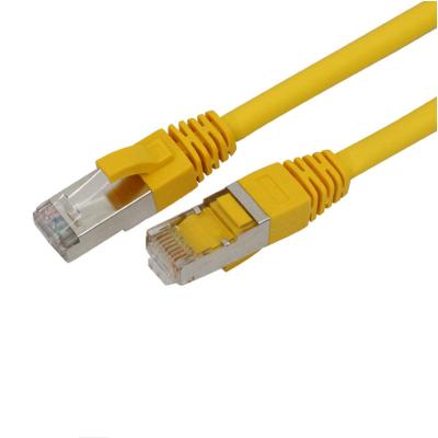 China CAT 7 SFTP Ethernet Cable 10GBase-T 26AWG Gold Plated Double-Shielded Copper Core High-Speed ​​QD C7-SF/F26-R-BK for sale