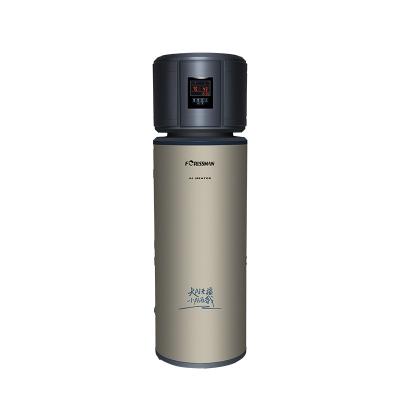 China Outdoor Indoor 200L Tank Integrated 1.8kw Air Water Heat Pump All In One Heat Pump Water Heater for sale