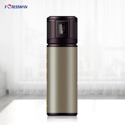 China 150L 200L 250L 300L hot water heat pump outdoor air source all in one heat pump water heater for sale