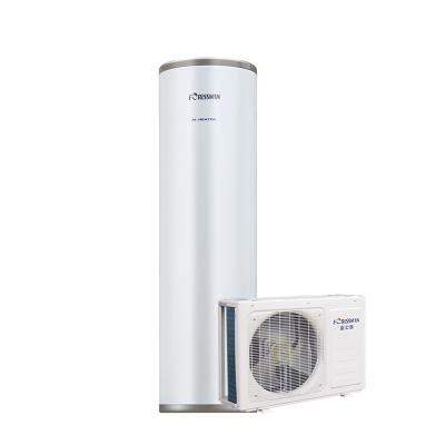 China 150L 200L 250L 300L Outdoor Wall Mounted Air To Water Heat Pump Split Water Heater for sale