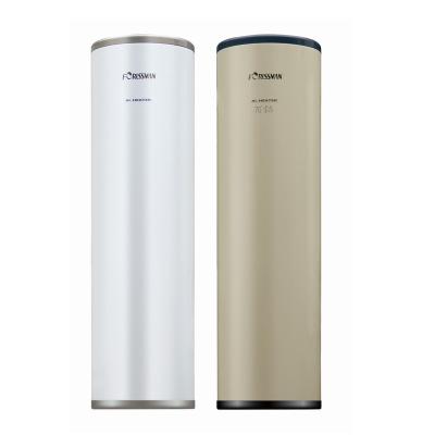 China Outdoor Domestic Air Source Split Heat Pump Water Heater Enamel Water Tank for sale