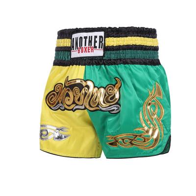 China Comfortable Wholesale Thai Boxing Shorts 100% Custom Made Satin Polyester Muay Boxing Shorts For Men Martial Arts Use Sportswear For Adults for sale