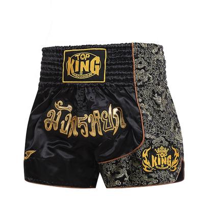 China Comfortable White Muay Shorts Factory Kids Kickboxing Tiger Mma Fitness Muay Thai Gym Thai Shorts for sale