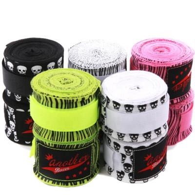 China Wholesale Custom Boxing Hand Wraps Full Cotton Elastic Hand Wraps Print Boxing Hand Wraps For Training Hand Wraps for sale