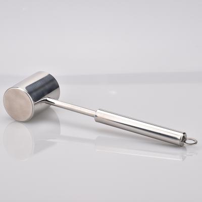 China 2021 Multifunctional Bilateral Meat Tenderizer Stainless Steel Meat Tenderizer Chicken Beef Steak Hammer Viable Kitchen Instruments Meat Hammer for sale