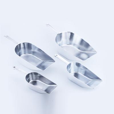 China Viable Round Ice Flour Silver Bar Scoop Bottom Bar Ice Cream Scoop Serving Cast Aluminum for sale