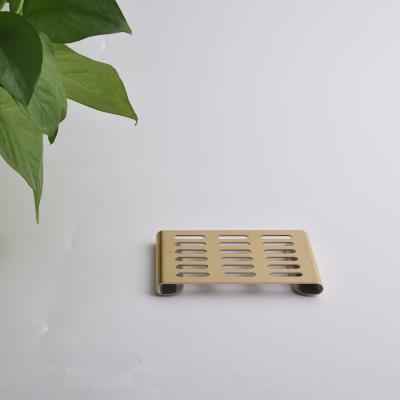 China Factory Good Quality Metal Soap Tray Hotel Hotel Wholesale Top Bathroom Soap Non-slip Soap Holder for sale