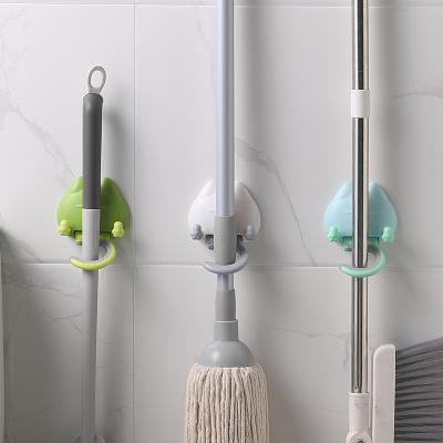 China Household Wholesale Cat Decorative Hook Mop Holder Bathroom Mop Hook Viable Factory for sale