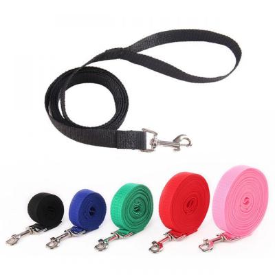 China Customized 3Meter Viable 5M Waterproof Dog Pet Matched Leash Pu Nylon Leather Dog Leash for sale