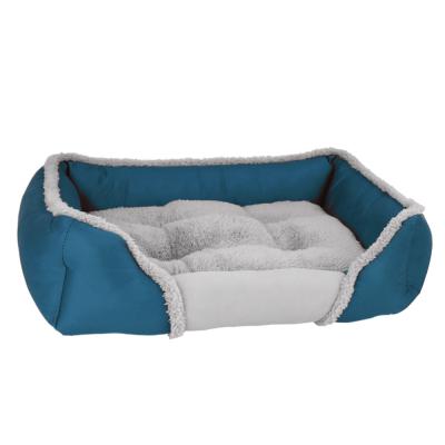 China Custom Luxurycalming Plush Pet Outdoor Dog Bed Stocked Eco Friendly Nest Dog Beds for sale