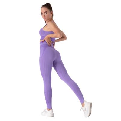 China Breathable Seamless Yoga Sets Women Fitness Top And Leggings Sets High Waisted Leggings Gym Clothing Fitness Running for sale