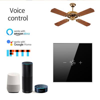 China EU Tuya Life APP Control Wifi Smart Touch Switch WiFi Touch Switch Timer Wireless Remote Control Fan Ceiling Switch Work with Alexa Google Home for sale