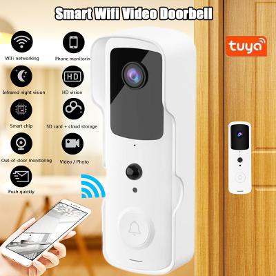 China Home Security V30 Tuya Night Vision Digital 2021 Video Intercom WIFI Door Bell 1080P FHD Wireless Remote Control Waterproof Smart Video Doorbell Camera for sale