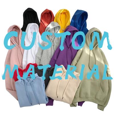 China Custom Made High Quality Plain Sweatshirt Anti-wrinkle Made Hoodie Sport Wear Solid Color Pullover Hoodies Blank For Men for sale