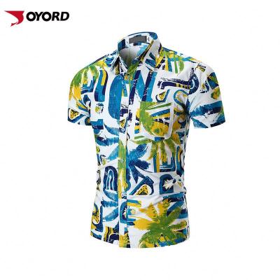 China Anti-pilling Gender And Adults Age Group Hawaii Floral Shirts For Beachwear Men for sale