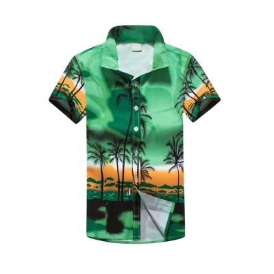 China Gender and Adults Age Group Vintage Hawaiian Beach Shirts Breathable Men for sale