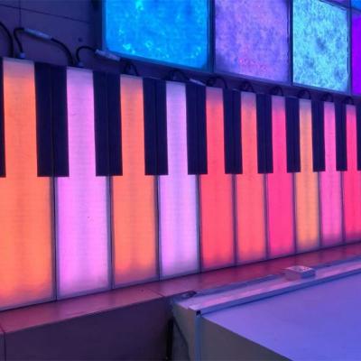 China NEW fashionable theme park factory price hotel decoration RGB changing lights led dance floor for sale