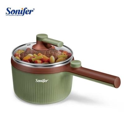 China Sonifer SF-1504 Electric Multi Cooker 1.2L 220V Household Stainless Steel Noodle Soup Household Mini Pot Small Capacity Frying Pan for sale