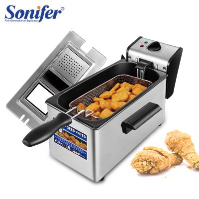 China Wholesale Household Adjustable Oil Temperature Sonifer SF-1002 Electric Deep Fryers 2000W 4L for sale