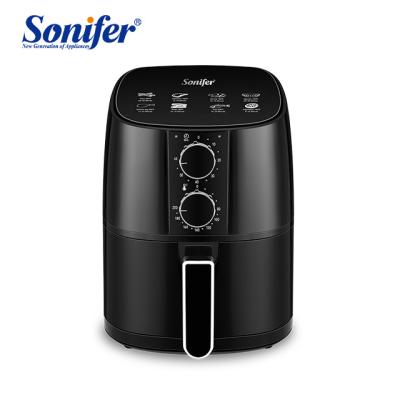 China Household Sonifer SF-1011 Wholesale Adjustable Dual Temperature Knobs 4.2L 1400W Electric Timer No Oil Porcelain Air Fryer Oven for sale