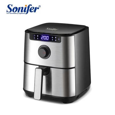 China Wholesale Household Sonifer SF-1013 Temperature Control 1450W 5.0L LED Display Home Oven Digital Hot Air Fryer Without Oil for sale