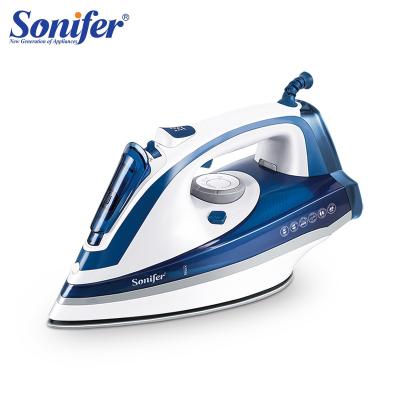 China Sonifer Durable Best Selling 2200W 400ml Water Tank Ladies Garment Ceramic Steam Iron SF-9056 for sale