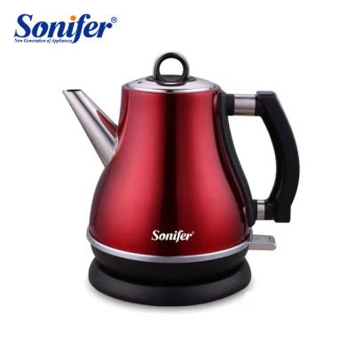 China Sonifer SF-2028 Manufacturers Stainless Steel Home Appliances 1.2l Colorful Tea Wholesale Rotating Kitchen 360 Degree Base Jug Electric Kettle for sale