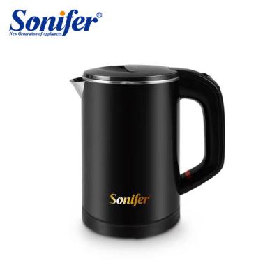 China 360 Degree Base Sonifer SF-2058 Mini 0.6l Mini Stainless Steel Small Size Hotel Travel Colorful Cordless Boiling Portable Kettle Electric for sale