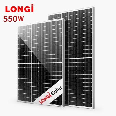 China Solar Home System Longi High Power Solar Panel 500w 555W 540W 545W 550W PV Solar Panel Price for sale