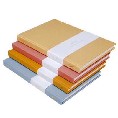 China Luxury Hardcover Cloth Canvas Hardcover Notebook Striped Grid Dotted Square Printing for sale