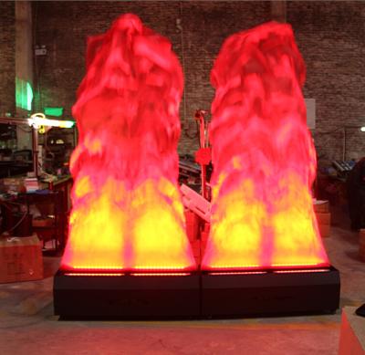 China Foshan Yilin Warehouse and Christmas Stage Artificial Silk Hallowmas Light Outdoor Fire Silk Flame Effect Door Led Light for sale